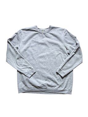Tek Gear Mens Crew Neck Sweatshirt-Gray-2XLT